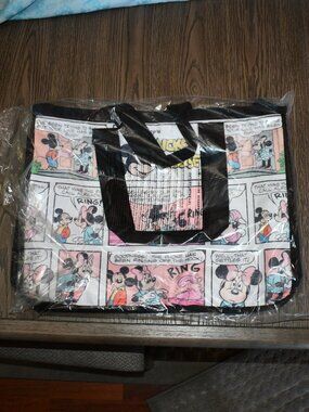 Disney Mickey Mouse Tote Bag Minnie Mouse Handbag Purse Comic Strip Screen Art